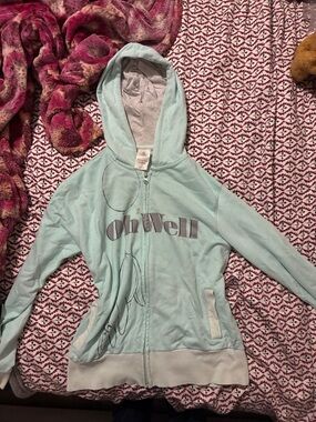 Disney Light Teal Zip Hoodie
